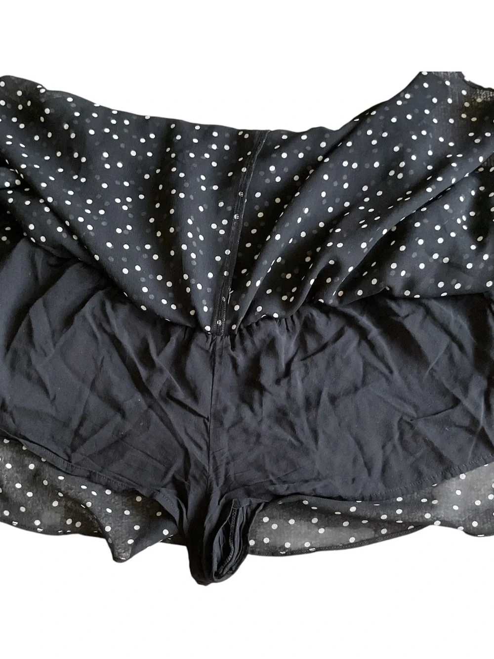 Urban Outfitters UO Ciara Flowy Printed Polka Dot Skort Size SP